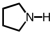 The amine given shown is ______.   A)  primary B)  secondary C)  tertiary D)  quaternary