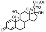 <strong>Prednisolone,an anti-inflammatory,is a glucocorticoid and therefore would be expected to be represented by which of the following structures?</strong> A) B) C) D)