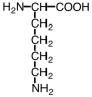 Which of the following is the best representation of an lysine in an aqueous solution at pH = 12? A)    B)    C)    D)   