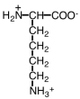 Which of the following is the best representation of an lysine in an aqueous solution at pH = 12? A)    B)    C)    D)   