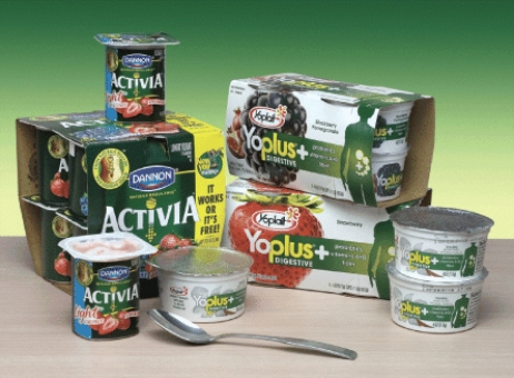 These yogurts are good sources of ____, which contain active cultures of beneficial bacteria.   A)  fiber B)  prebiotics C)  probiotics D)  Vitamin E