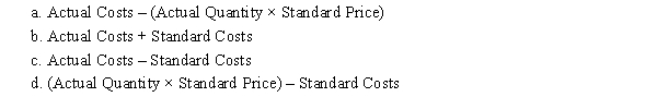 The formula to compute the direct materials price variance is to calculate the difference between  