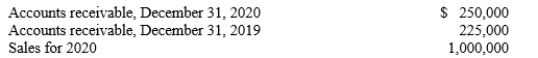 The following items were reported by Morris Plumbing Company:   What amount would be reported in the operating activities section of the statement of cash flows for Collections from Customers under the direct method, assuming that all sales are on credit? A) $975,000 B) $1,025,000 C) $1,225,000 D) $1,250,000