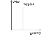 Figure 5-19         -Refer to Figure 5-19. Which of the following statements is correct? A) Supply curve A is perfectly elastic. B) Supply curve B is perfectly inelastic. C) Supply curve C is more inelastic than supply curve D. D) Supply curve D is unit elastic.