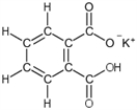 The dicarboxylic acid potassium hydrogen pthalate (shown in the figure) is used to standardize solutions of strong base.What is the molar mass of this compound?   A) 204.2 g/mol B) 192.2 g/mol C) 248.9 g/mol D) 71.08 g/mol E) 172.2 g/mol