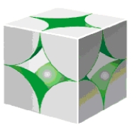 The space-filling representation of a crystalline potassium provided below is an example of a _____ unit cell,which contains the equivalent of _____ atom(s) within a single unit cell. ​   A) body centered cubic,2 atoms B) face centered cubic,4 atoms C) simple cubic,1 atom D) body centered cubic,4 atoms E) face centered cubic,5 atoms