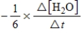 For the reaction 6CH<sub>2</sub>O(aq) + 4NH<sub>3</sub>(aq) → (CH<sub>2</sub>) <sub>6</sub>N<sub>4</sub>(aq) + 6H<sub>2</sub>O(l)  The rate of the reaction may be expressed as   ) What is an equivalent expression for the rate of the reaction? A)    B) ​   C) ​   D) ​   E) ​  
