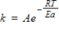 Identify the Arrhenius equation from the following. A) ​   B) ​   C) ​   D) ​   E) ​  