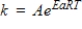 Identify the Arrhenius equation from the following. A) ​   B) ​   C) ​   D) ​   E) ​  