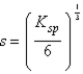 What is the relationship between molar solubility (s) and Ksp for calcium fluoride? A)    B)    C)    D)    E)   