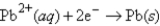 What is the balanced spontaneous reaction and standard cell potential of an electrochemical cell constructed from half cells with the following half reactions? Cu<sup>2+</sup>(aq​) + 2e¯ <sup> </sup>→ Cu(s) E° = 0.337 V   E° = -0.130 V A) Cu<sup>2+</sup>(aq) + Pb(s) → Cu(s) + Pb<sup>2+</sup>(aq) ; 0.467 V B) Cu(s) + Pb<sup>2+</sup>(aq) → Cu<sup>2+</sup>(aq) + Pb(s) ; −0.467 V C) Cu<sup>2+</sup>(aq) + Pb<sup>2+</sup>(aq) → Cu(s) + Pb(s) ; 0.207 V D) Cu<sup>2+</sup>(aq) + Pb(s) → Cu(s) + Pb<sup>2+</sup>(aq) ; 0.234 V E) Cu(s) + Pb<sup>2+</sup>(aq) → Cu<sup>2+</sup>(aq) + Pb(s) ; −0.234 V
