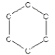 <strong>How many hydrogen atoms are needed to complete the following hydrocarbon structure? </strong> A)4 B)6 C)2 D)8 E)3