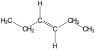 What is the IUPAC name for the molecule given below?   A) trans-3-hexene B) cis-3-hexene C) cis-3-pentene D) cis-3-pentyne E) trans-3-hexyne