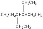 <strong>Which is the correct condensed structural formula for 3,3-diethylhexane?</strong> A) B) C) D) E)