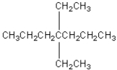 <strong>Which is the correct condensed structural formula for 3,3-diethylhexane?</strong> A) B) C) D) E)