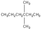 <strong>Which is the correct condensed structural formula for 3,3-diethylhexane?</strong> A) B) C) D) E)