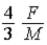 A force   Is applied to a cylindrical roll of paper of radius R and mass M by pulling on the paper as shown.The acceleration of the center of mass of the roll of paper (when it rolls without slipping) is   A)    . B)    . C)    . D)    . E)    . 
