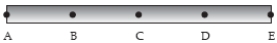 A metal rod of length L in a region of space where a constant magnetic field points into the page rotates about an axis through its center at constant angular velocity ω.The ends,A and E,make contact with a split ring that connects to an external circuit.The current in the external circuit of resistance R has magnitude   A) 0. B)    . C)    . D)    . E)    . 