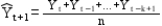 <strong>The correct formula for a k period moving average is</strong> A) B) C) D)