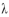 Which of the following symbols is used to reflect the measure,lambda? A)    B)    C)    D)    E)   