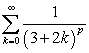 Determine all values of p for which the series   converges. A)    B)    C)    D)   