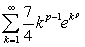 Determine all values of p for which the series   converges. A)    B)    C)    D)   