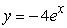 Find the solution of the differential equation, y' = -y, satisfying the condition, y(2)  = -4. A)    B)    C)    D)   
