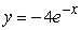 Find the solution of the differential equation, y' = -y, satisfying the condition, y(2)  = -4. A)    B)    C)    D)   