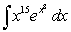 Evaluate the integral.  