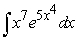 Use a table of integrals to find an antiderivative.   A)    B)    C)    D)   