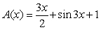 Find the volume of the solid with cross-sectional area   extending over the range   . A)    B)    C)    D)   