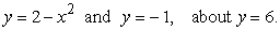 Compute the volume of a solid formed by revolving the region bounded by   A)    B)    C)    D)   
