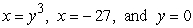 Let R be the region bounded by   . Compute the volume of the solid formed by revolving R about x = 3. A)    B)    C)      D)   
