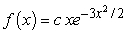 Find the value of c which will make the function   a pdf on the interval   . A)    B)    C)    D)   