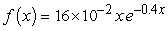 The pdf describing the chance that a given insect will die at a particular age, x days, is   . What is the chance the insect will live longer than 6 days? A)  0.692 B)  0.167 C)  0.308 D)  0.500