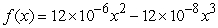 Probability density functions can be weighted so that different properties of the distribution can be enhanced or diminished. For instance, if a set of test scores is to be used in comparing the highest performers in a class, one might want to use a pdf,   , in which the probability of finding a certain score, f(x) , is multiplied by that score:   . A mean found using the weighted pdf might be called a score-weighted mean. Find the score-weighted mean for an exam for which the probability of finding a score   is given by the function   . You will need to construct the weighted pdf then use it to find the mean score. A)  66.7 B)  60.0 C)  50.0 D)  75.0