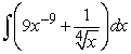 Find the general antiderivative.   A)    B)    C)    D)   