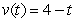 Determine the position function if the velocity function is   and the initial position is   . A)    B)    C)    D)   