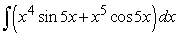 Find an antiderivative by reversing the chain rule, product rule or quotient rule.   A)    B)    C)    D)   
