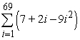 Use summation rules to compute the sum.   A)    B)    C)    D)   