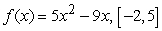 Compute the average value of the function on the given interval.   A)    B)    C)    D)   