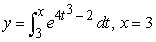 Find an equation of the tangent line at the given value of   .   A)    B)    C)    D)   