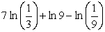 Use the properties of logarithms to rewrite the expression as a single term.   A)    B)    C)    D)   