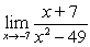 Find the limit.     A)  0 B)    C)    D)  limit does not exist