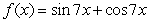 Find the absolute extrema of the given function on the indicated interval.   on   A)  absolute maxima:   , absolute minimum:   B)  absolute maximum:   , absolute minimum:   C)  absolute maximum:   , absolute minimum:   D)  absolute maximum:   , absolute minimum:  
