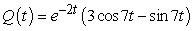 Suppose that the charge in an electrical circuit is   . Find the current. A)    B)    C)    D)   