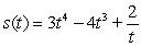 Using the position function   , find the velocity function. A)    B)    C)    D)   