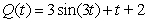 The total charge in an electrical circuit is given by   . The current is the rate of change of the charge,   . Determine the current at   (Round answer to 2 decimal places.)  A)    B)    C)    D)   