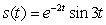 The position of a weight attached to a spring is described by   . Determine and graph the velocity function for positive values of t and find the approximate first time when the velocity is zero. Find the approximate position of the weight the first time the velocity is zero. Round answers to tenths.  