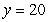 A general equation for a catenary is   Find a and b to match the following characteristics of a hanging cable. The ends are 20 m apart and have a height of   m. The height in the middle is   m.